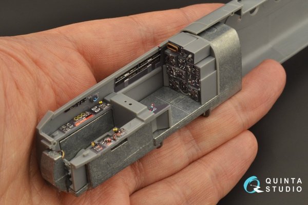 Quinta Studio QD48229 He 219 3D-Printed &amp; coloured Interior on decal paper (Tamiya) 1/48
