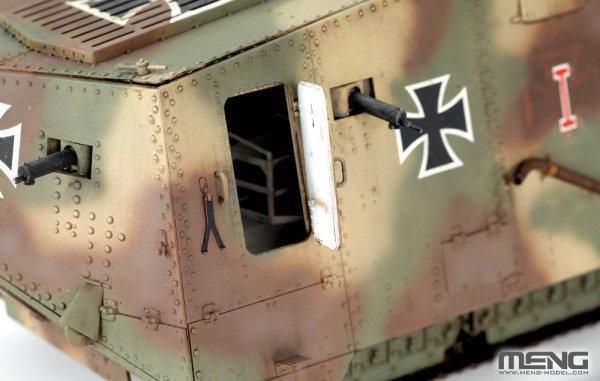 Meng Model TS-017s German A7V Tank (Krupp) &amp; Engine Limited Edition 1/35