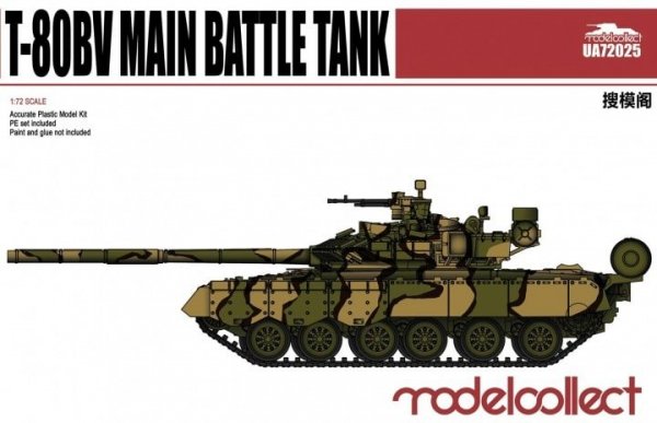 Modelcollect UA72025 Russian T-80BV Main Battle Tank 1/72