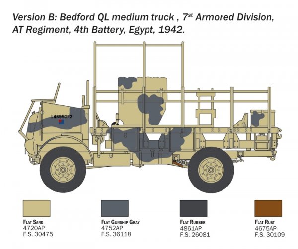 Italeri 0241 Bedford QL Medium Truck 1/35