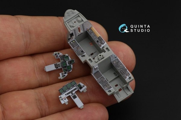 Quinta Studio QD72034 F-15E 3D-Printed &amp; coloured Interior on decal paper (GWH) 1/72