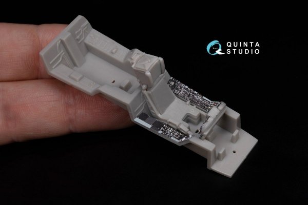 Quinta Studio QDS-48283 F/A-18A / C early 3D-Printed &amp; coloured Interior on decal paper (Hasegawa) (Small version) 1/48