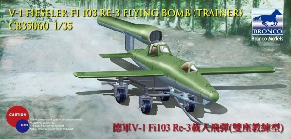 Bronco CB35060 V-1 Fi103 Re 3 Piloted Flying Bomb (Two Seats Trainer) (1:35)