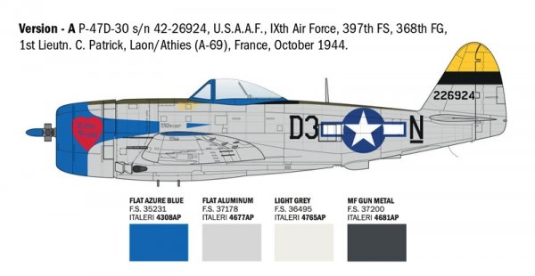 Italeri 2835 P-47D Thunderbolt 1/48