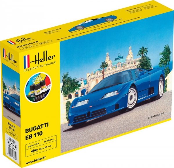 Heller 56738 STARTER KIT BUGATTI EB 110 1/24