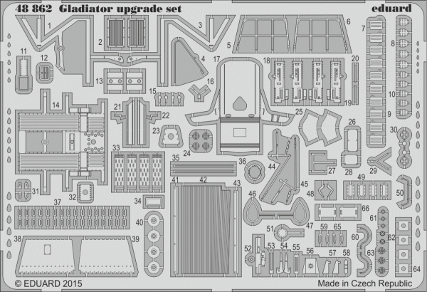 Eduard 48862 Gladiator upgrade set 1/48 EDUARD