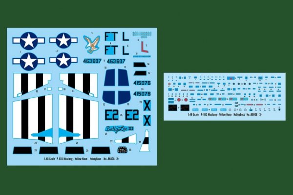 Hobby Boss 85808 North-American P-51D Mustang Yellow Nose 1:48