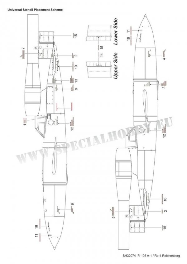 Special Hobby 32074 Fieseler Fi 103R / V-1 Reichenberg 1/32