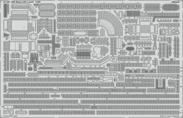 Eduard BIG5376 USS Wasp LHD-1 PART 1 TRUMPETER 1/350
