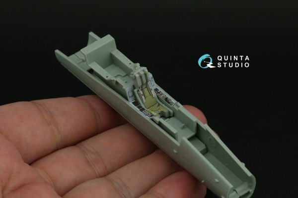 Quinta Studio QD72077 F/A-18C late 3D-Printed &amp; coloured Interior on decal paper (Academy) 1/72