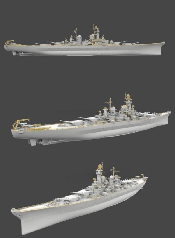 Very Fire VF700902 USS Louisiana BB-71 Montana Class Battleship 1/700