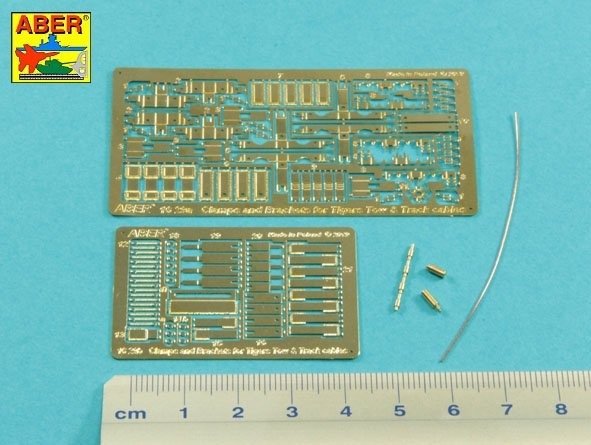 Aber 16029 Handles for towing ropes and tensioning the tracks of Tiger I and King Tiger tanks 1/16