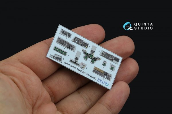 Quinta Studio QD72110 F-15E 3D-Printed &amp; coloured Interior on decal paper (Revell) 1/72