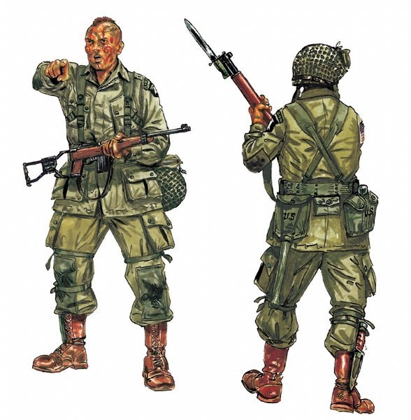 Italeri 0309 FIGURKI-US PARATROOPS (WWII) 1/35