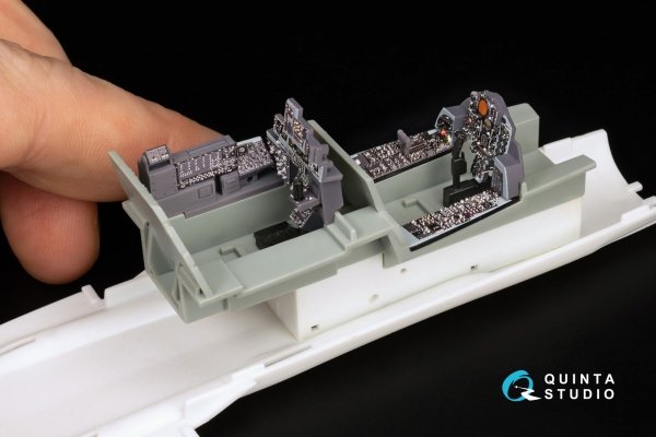 Quinta Studio QDS+48486 F-4N Phantom II 3D-Printed &amp; coloured Interior on decal paper (Academy) (Small version) (with 3D-printed resin parts) 1/48