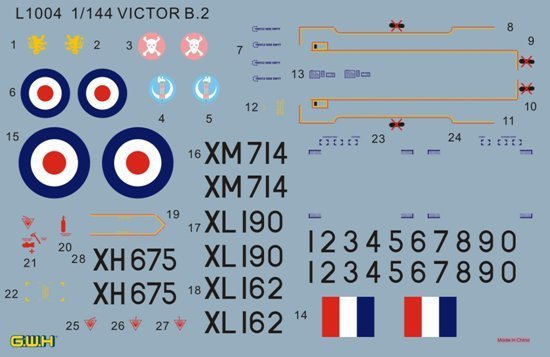 Lion Roar L1004 R.A.F. Strategic Bomber VICTOR B2 1/144