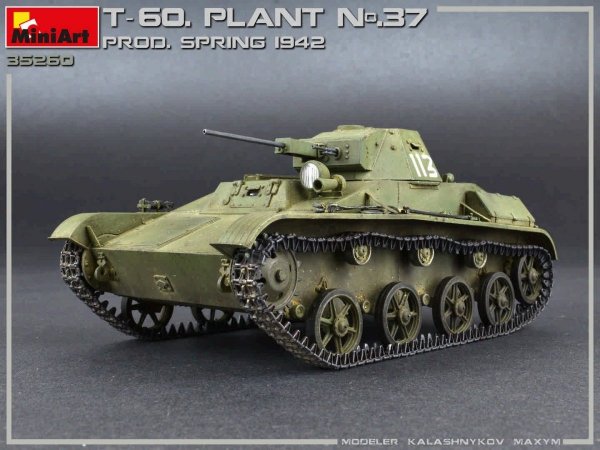 MiniArt 35260 T-60 PLANT N.37, SVERDLOVSK PROD. SPRING 1942. INTERIOR KIT 1/35