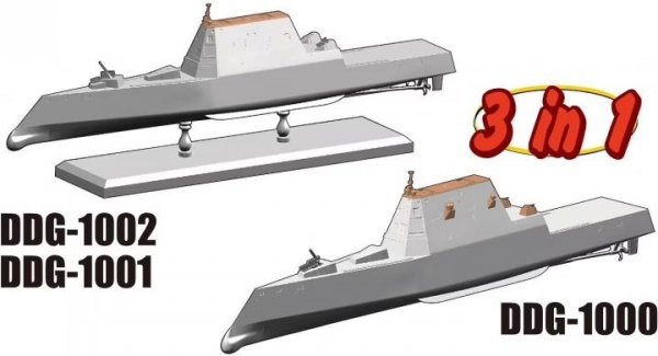 Dragon 7148 U.S.S Zumwalt/Michael Monsoor/Lyndon B. Johnson 1/700