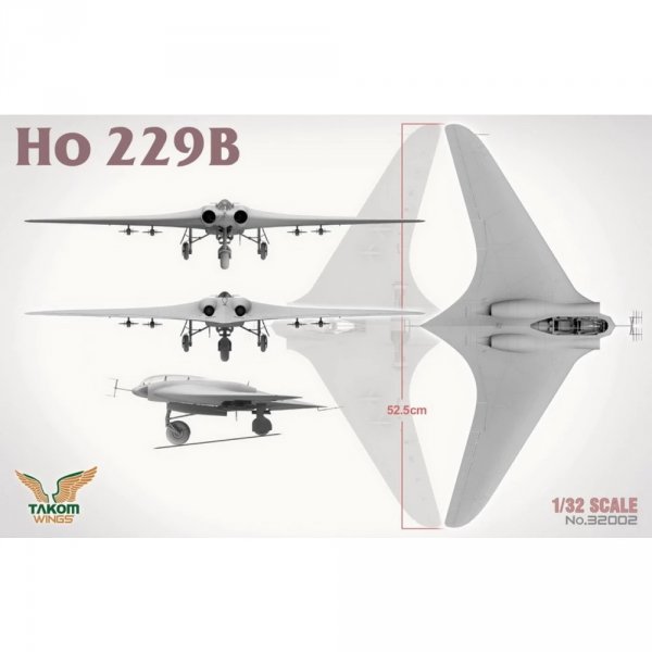 Takom 32001W Ho 229 Box - Ho 229A + Ho 229B + Ho 229 Pilot (Limited Edition) 1/32