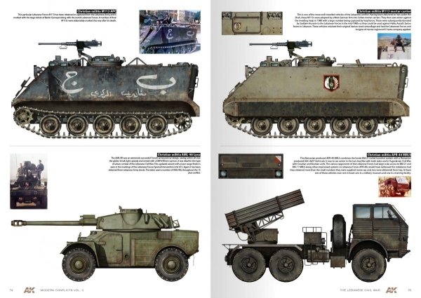 AK Interactive AK285 WARS IN LEBANON VOL. 2 – MODERN CONFLICTS PROFILE GUIDE VOL. II