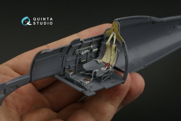 Quinta Studio QD32201 Macchi MC.202 Folgore Early 3D-Printed &amp; coloured Interior on decal paper (Italeri) 1/32