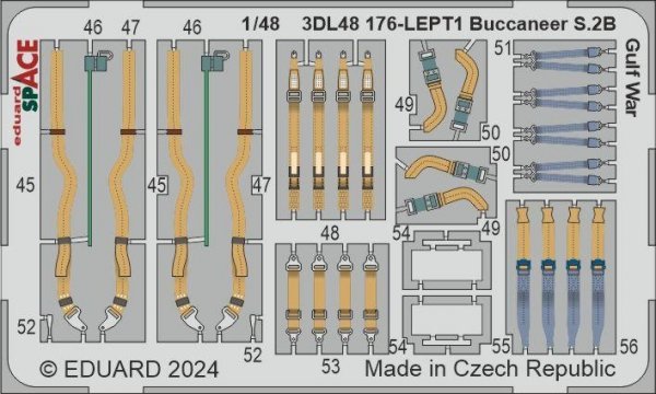Eduard 3DL48176 Buccaneer S.2B Gulf War SPACE AIRFIX 1/48
