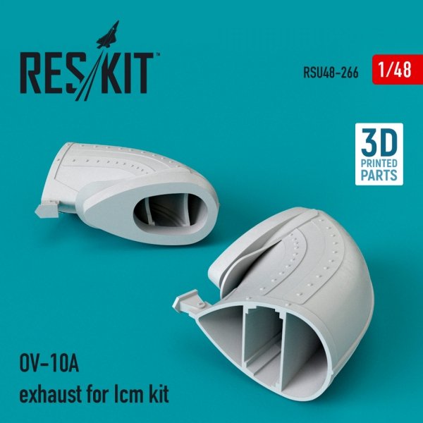 RESKIT RSU48-0266 OV-10A EXHAUST FOR ICM KIT (3D PRINTED) 1/48