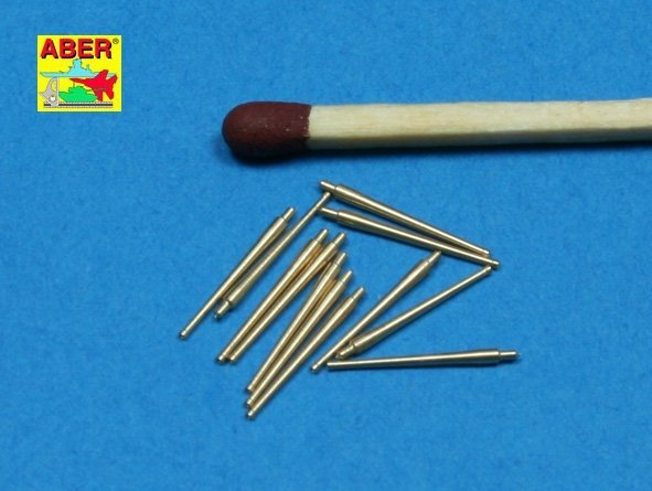 Aber 350L-41 Set of 12 pcs 100 mm barrels M1930 L45 for French ships (1:350)
