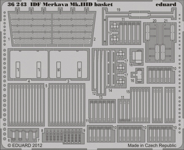 Eduard 36243 IDF Merkava Mk. IIID basket 1/35 Meng