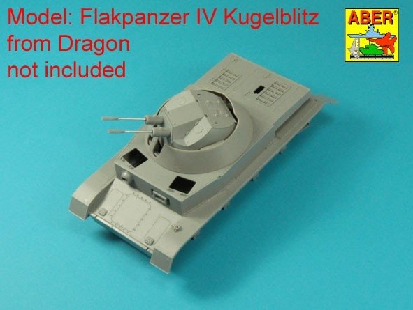 Aber 35L-342 Two German 3cm Flak 103 barrels for &quot;Kugelblitz&quot; tanks / Zestaw dwóch luf 3cm Flak 103 do niemieckieckich przeciwlotniczych czołgów &quot;Kugelblitz&quot; 1/35