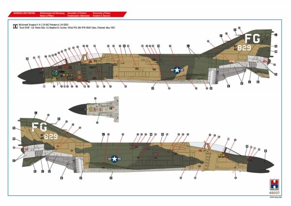 Hobby 2000 48037 Vietnam Aces vol.1 ( ACADEMY + CARTOGRAF + MASKI ) 1/48