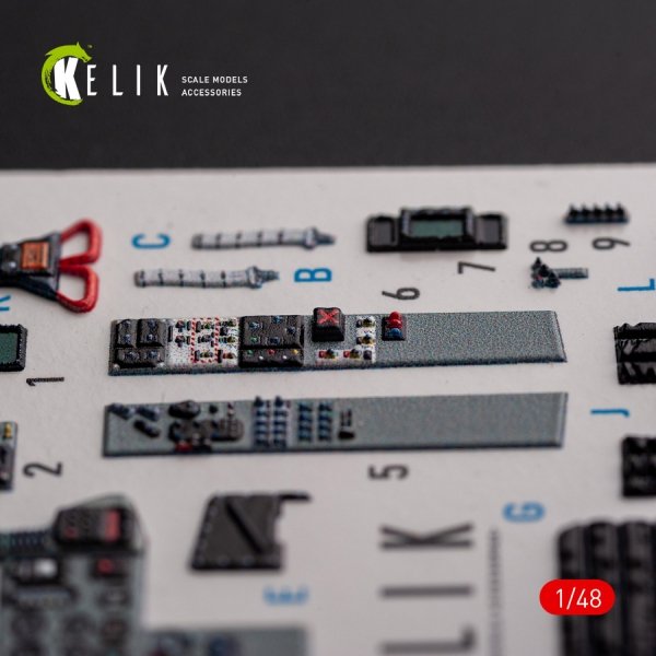 KELIK K48102 Mig-29AS - interior 3D decals for Academy kit 1/48