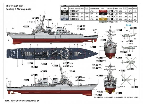 I Love Kit 62007 USS Curtis Wilbur DDG-54 1/200