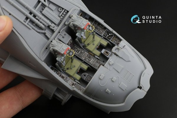Quinta Studio QD32107 A-6E TRAM Intruder 3D-Printed &amp; coloured Interior on decal paper (Trumpeter) 1/32