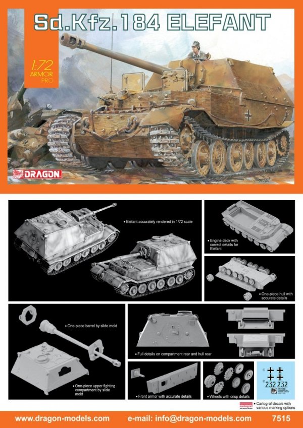 Dragon 7515 SD.Kfz.84 Elefant 1/72