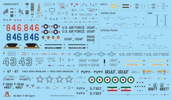 Italeri 2827 F-5E Tiger II 1/48