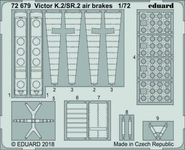 Eduard 72679 Victor K.2/ SR.2 airbrakes 1/72 AIRFIX