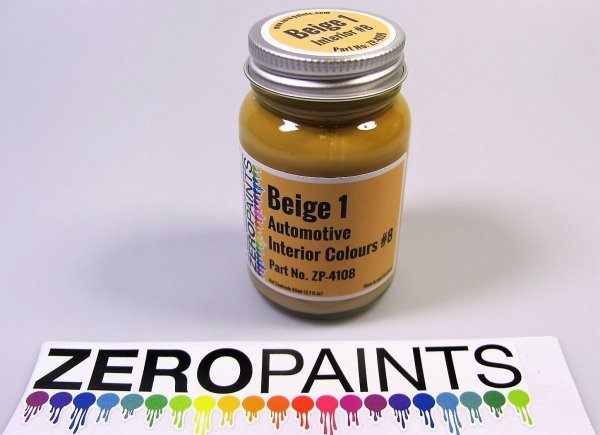 Zero Paints ZP-4108 Interior Paints - Beige 1 60ml