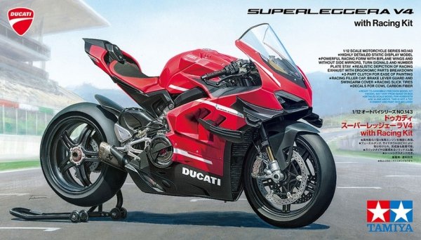 Tamiya 14143 DUCATI SUPERLEGGERA V4 with Racing Ki 1/12