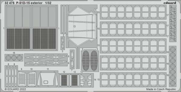 Eduard 32475 P-51D-15 exterior REVELL 1/32