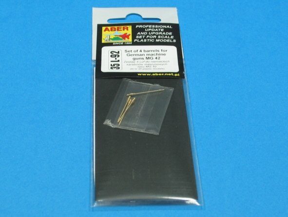 Aber 35L-092 Set of 4 barrels for german machine guns MG42 without jacket (1:35)	