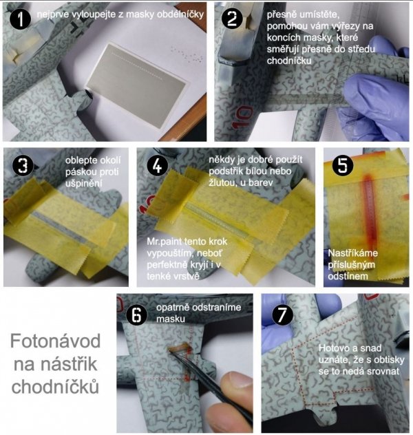 Omask 80007 Walkways Luftwaffe 5 x 50 mm (Oramask 810 foil) 1/48