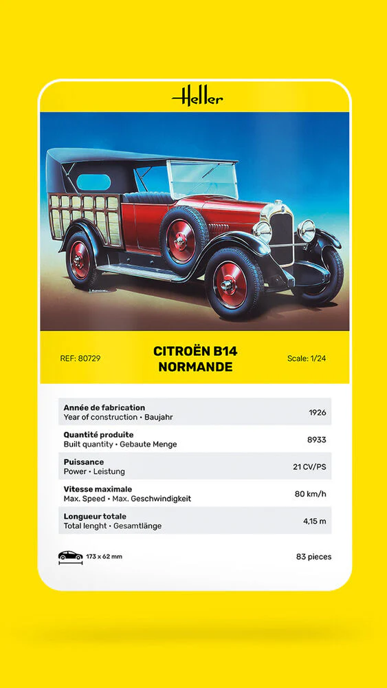 Heller 80729 Citroën B14 Normande 1/24