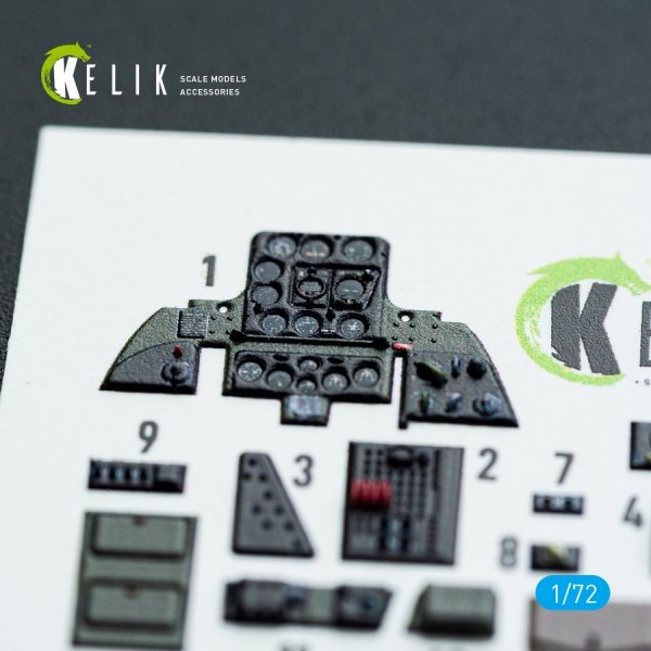 Kelik K72160 SBD-3 Dauntless - interior 3D decals for FlyHawk kit (1/72)