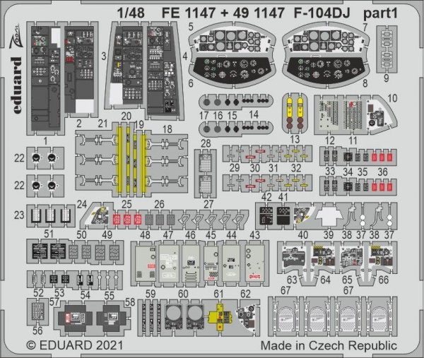 Eduard FE1147 F-104DJ for KINETIC 1/48