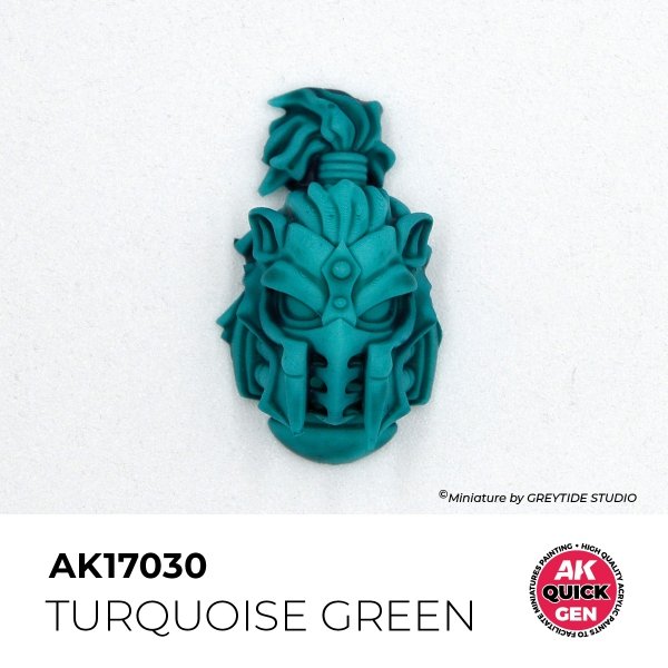 AK Interactive AK17030 TURQUOISE GREEN – QUICK GEN COLOR 18ml