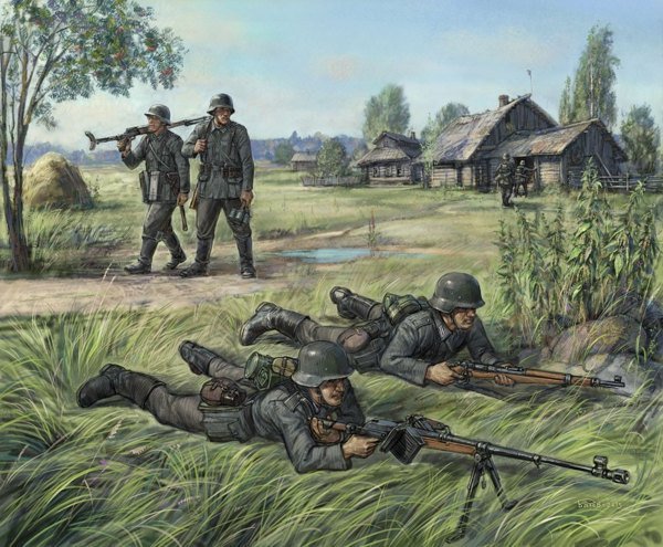 Zvezda 6216 German anti-tank rifle team (1:72)