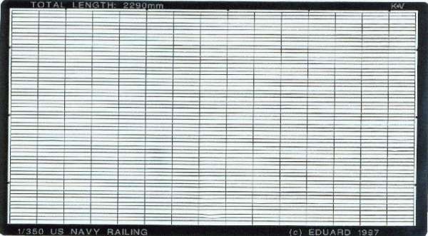 Eduard 99005 US Navy Railing 1/700