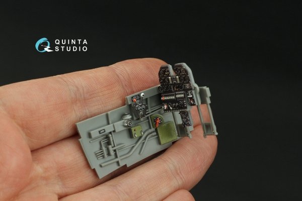 Quinta Studio QD32217 P-40N early 3D-Printed coloured Interior on decal paper (Hasegawa/Eduard) 1/32