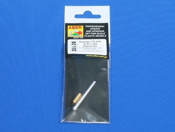 Aber 35L-024 German 75mm K-51 L/24 Barrel for Sd.Kfz.234/3, Sd.Kfz.251/9 (1:35)